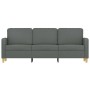 Sofá de 3 plazas de tela gris oscuro 180 cm by , Sofas - Ref: Foro24-359487, Price: 297,03 €, Discount: %