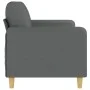 Sofá de 3 plazas de tela gris oscuro 180 cm by , Sofas - Ref: Foro24-359487, Price: 294,22 €, Discount: %