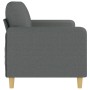 Sofá de 3 plazas de tela gris oscuro 180 cm by , Sofas - Ref: Foro24-359487, Price: 297,03 €, Discount: %