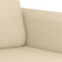 Sofa set with cushions 2 pieces cream fabric by , Sofas - Ref: Foro24-3202120, Price: 469,02 €, Discount: %