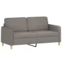 Three-piece sofa set with gray taupe fabric cushions by , Sofas - Ref: Foro24-3202117, Price: 484,31 €, Discount: %