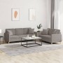 Sofa set with 2 pieces of gray taupe fabric cushions by , Sofas - Ref: Foro24-3202141, Price: 498,35 €, Discount: %