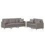 Sofa set with 2 pieces of gray taupe fabric cushions by , Sofas - Ref: Foro24-3202141, Price: 481,50 €, Discount: %