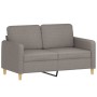 Sofa set with 2 pieces of gray taupe fabric cushions by , Sofas - Ref: Foro24-3202141, Price: 498,35 €, Discount: %