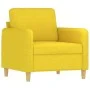 Set of sofas with 4 light yellow fabric cushions by , Sofas - Ref: Foro24-3202067, Price: 640,78 €, Discount: %