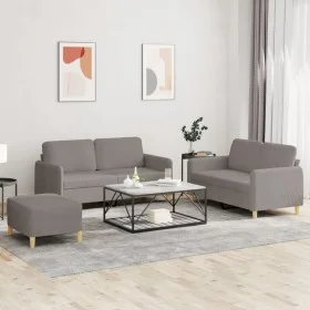 Set Sofas mit Kissen 3 Stück taupegrauer Stoff von , Sofas - Ref: Foro24-3202101, Preis: 461,12 €, Rabatt: %