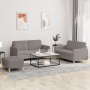 Set Sofas mit Kissen 3 Stück taupegrauer Stoff von , Sofas - Ref: Foro24-3202101, Preis: 468,21 €, Rabatt: %