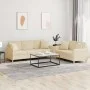 Sofagarnitur mit Kissen, 2-teilig, cremefarbener Stoff von , Sofas - Ref: Foro24-3202136, Preis: 485,08 €, Rabatt: %