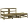 3-piece garden furniture set made of impregnated pine wood by , Modular outdoor sofas - Ref: Foro24-825526, Price: 115,80 €, ...