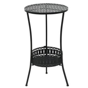 VidaXL Mesa bistró de metal negra 40x70 cm de vidaXL, Mesas de jardín - Ref: Foro24-245939, Precio: 52,73 €, Descuento: %