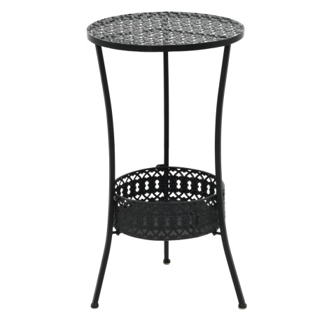 VidaXL Black Metal Bistro Table 40x70 cm by vidaXL, Garden tables - Ref: Foro24-245939, Price: 52,73 €, Discount: %