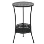 VidaXL Black Metal Bistro Table 40x70 cm by vidaXL, Garden tables - Ref: Foro24-245939, Price: 52,73 €, Discount: %