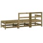 3-piece garden furniture set made of impregnated pine wood by , Modular outdoor sofas - Ref: Foro24-825526, Price: 116,89 €, ...