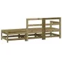 3-piece garden furniture set made of impregnated pine wood by , Modular outdoor sofas - Ref: Foro24-825526, Price: 115,80 €, ...