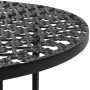 VidaXL Black Metal Bistro Table 40x70 cm by vidaXL, Garden tables - Ref: Foro24-245939, Price: 52,73 €, Discount: %