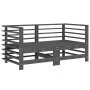 Garten-Ecksofas 2 Stk. massives Kiefernholz grau von , Modulare Sofas für den Außenbereich - Ref: Foro24-825634, Preis: 151,4...