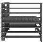 Corner garden sofas 2 units solid gray pine wood by , Modular outdoor sofas - Ref: Foro24-825634, Price: 151,43 €, Discount: %