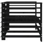 Garden armchairs, 2 units, solid black pine wood by , Modular outdoor sofas - Ref: Foro24-825629, Price: 143,98 €, Discount: %