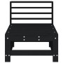 Zentrales Gartensofa massives Zirbenholz schwarz von , Modulare Sofas für den Außenbereich - Ref: Foro24-825615, Preis: 56,04...