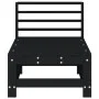 Zentrales Gartensofa massives Zirbenholz schwarz von , Modulare Sofas für den Außenbereich - Ref: Foro24-825615, Preis: 55,33...