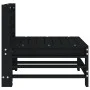 Central garden sofa made of solid black pine wood by , Modular outdoor sofas - Ref: Foro24-825615, Price: 55,50 €, Discount: %