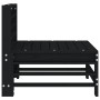 Zentrales Gartensofa massives Zirbenholz schwarz von , Modulare Sofas für den Außenbereich - Ref: Foro24-825615, Preis: 56,04...