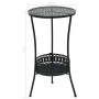 VidaXL Black Metal Bistro Table 40x70 cm by vidaXL, Garden tables - Ref: Foro24-245939, Price: 52,73 €, Discount: %