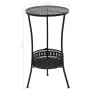 VidaXL Mesa bistró de metal negra 40x70 cm de vidaXL, Mesas de jardín - Ref: Foro24-245939, Precio: 54,93 €, Descuento: %