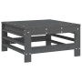 Gartenhocker aus massivem Kiefernholz grau von , Modulare Sofas für den Außenbereich - Ref: Foro24-825620, Preis: 62,77 €, Ra...