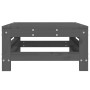Taburete de jardín de madera maciza de pino gris de , Sofás modulares de exterior - Ref: Foro24-825620, Precio: 62,77 €
