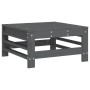 Gartenhocker aus massivem Kiefernholz grau von , Modulare Sofas für den Außenbereich - Ref: Foro24-825620, Preis: 62,77 €, Ra...