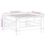 Gartenhocker aus massivem Kiefernholz grau von , Modulare Sofas für den Außenbereich - Ref: Foro24-825620, Preis: 60,98 €, Ra...