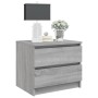 Mesitas de noche 2 uds contrachapado gris Sonoma 50x39x43,5 cm de vidaXL, Mesitas de noche - Ref: Foro24-815825, Precio: 88,3...