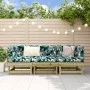 3-teiliges Gartenmöbel-Set aus imprägniertem Kiefernholz von , Modulare Sofas für den Außenbereich - Ref: Foro24-825421, Prei...