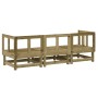 3-teiliges Gartenmöbel-Set aus imprägniertem Kiefernholz von , Modulare Sofas für den Außenbereich - Ref: Foro24-825421, Prei...