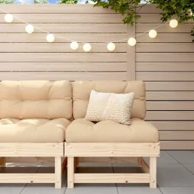 Central garden sofa made of solid pine wood by , Modular outdoor sofas - Ref: Foro24-825373, Price: 52,57 €, Discount: %