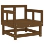 Gartensessel 2 Stk. massives Kiefernholz honigbraun von , Modulare Sofas für den Außenbereich - Ref: Foro24-825390, Preis: 13...