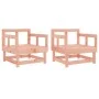 Gartensessel 2 Stk. Massivholz Douglasie von , Modulare Sofas für den Außenbereich - Ref: Foro24-825392, Preis: 96,99 €, Raba...