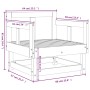 Gartensessel 2 Stk. Massivholz Douglasie von , Modulare Sofas für den Außenbereich - Ref: Foro24-825392, Preis: 98,01 €, Raba...