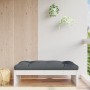 Gartenhocker aus massivem Kiefernholz weiß 120x80 cm von , Modulare Sofas für den Außenbereich - Ref: Foro24-825752, Preis: 8...