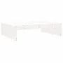 Solid white pine garden stool 120x80 cm by , Modular outdoor sofas - Ref: Foro24-825752, Price: 86,67 €, Discount: %