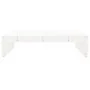 Solid white pine garden stool 120x80 cm by , Modular outdoor sofas - Ref: Foro24-825752, Price: 86,67 €, Discount: %