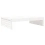 Solid white pine garden stool 120x80 cm by , Modular outdoor sofas - Ref: Foro24-825752, Price: 86,67 €, Discount: %