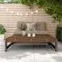 Gartenhocker aus massivem Kiefernholz honigbraun 120x80 cm von , Modulare Sofas für den Außenbereich - Ref: Foro24-825712, Pr...