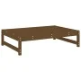 Gartenhocker aus massivem Kiefernholz honigbraun 120x80 cm von , Modulare Sofas für den Außenbereich - Ref: Foro24-825712, Pr...