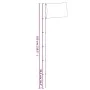Ukraine flagpole and flag, aluminum, 5.55 m by , Flags and windsocks - Ref: Foro24-3210074, Price: 51,40 €, Discount: %