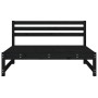 Zentrales Gartensofa massives Kiefernholz schwarz 120x80 cm von , Modulare Sofas für den Außenbereich - Ref: Foro24-825706, P...