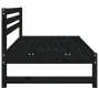 Zentrales Gartensofa massives Kiefernholz schwarz 120x80 cm von , Modulare Sofas für den Außenbereich - Ref: Foro24-825706, P...