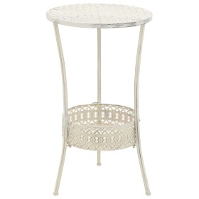 Bistrotisch im Vintage-Stil rund Metall 40x70 cm weiß von vidaXL, Küchen- und Esstische - Ref: Foro24-245938, Preis: 53,40 €,...