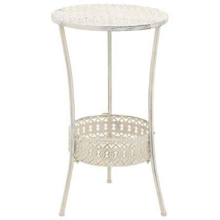 Bistrotisch im Vintage-Stil rund Metall 40x70 cm weiß von vidaXL, Küchen- und Esstische - Ref: Foro24-245938, Preis: 53,40 €,...